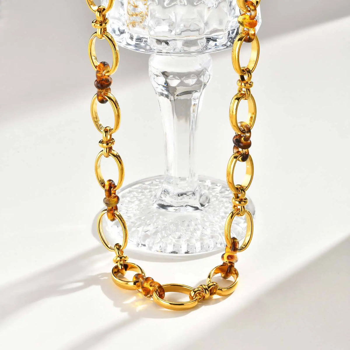 Chunky Gold Chain Bracelet – Adjustable Stainless Steel Link Chain Link Bracelet SPOT