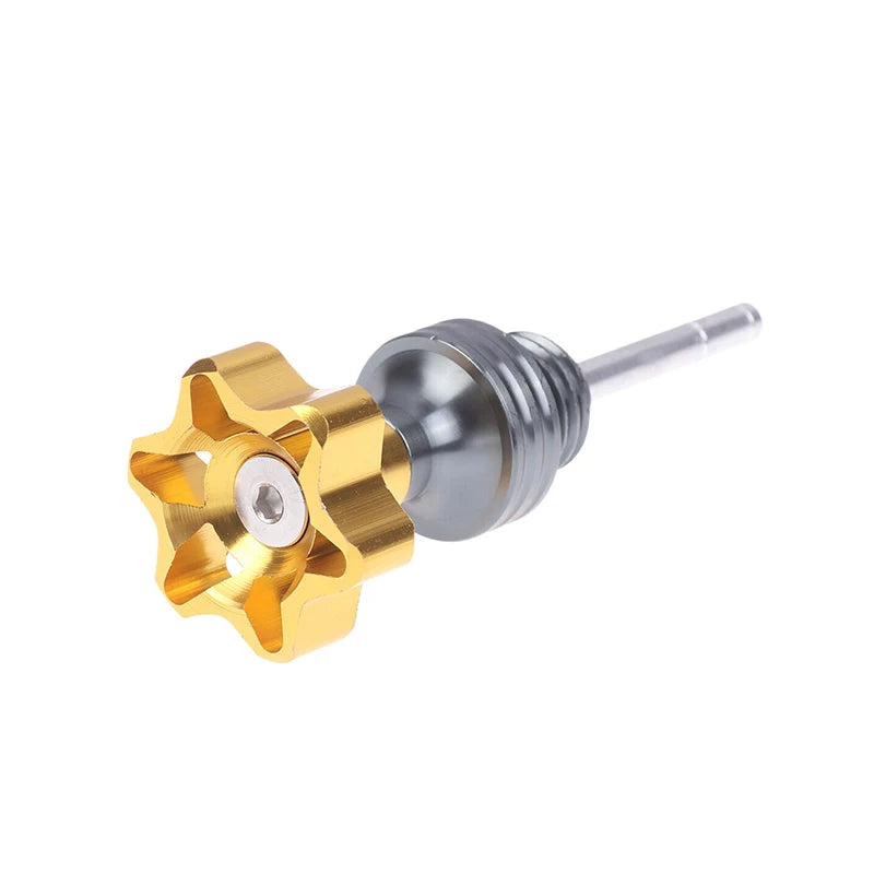 Universal Motorcycle Oil Dipstick Filler Cap – Aluminum Alloy Oil Dipstick Cap SPOT Gold