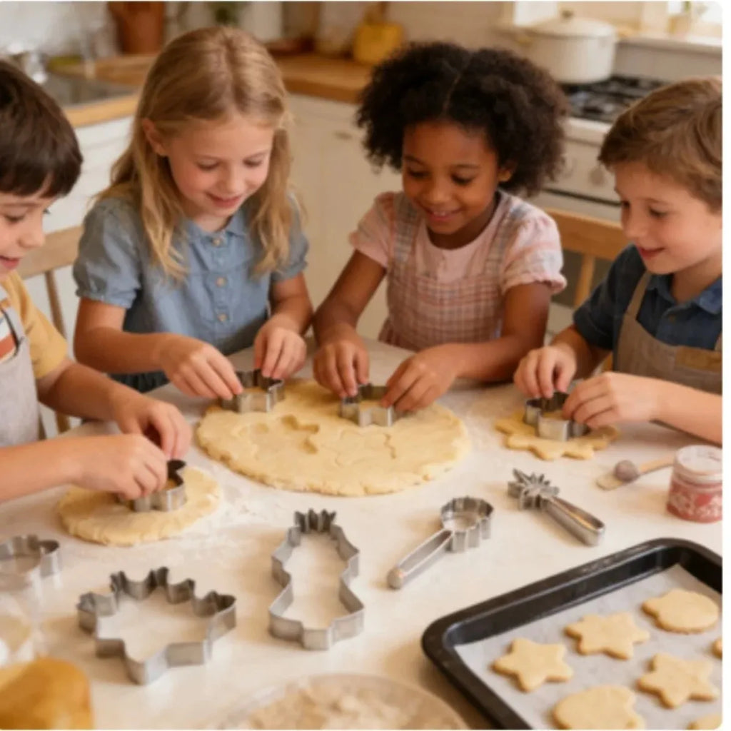 5-Piece Christmas Cookie Cutter Set – Stainless Steel Baking Cookie Cutter Set SPOT