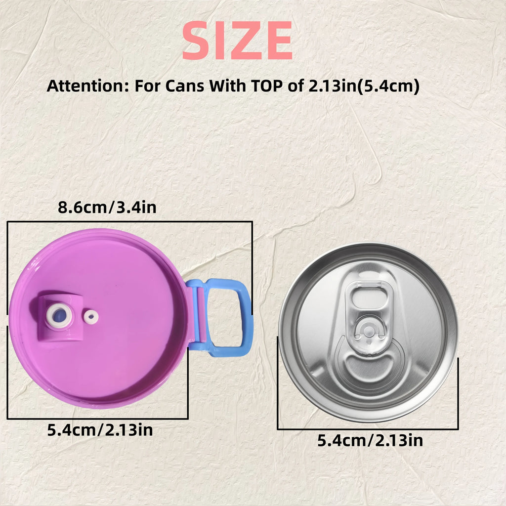 Reusable Can Lids with Straw – 4 Colors, BPA-Free PP Reusable Can Lid SPOT