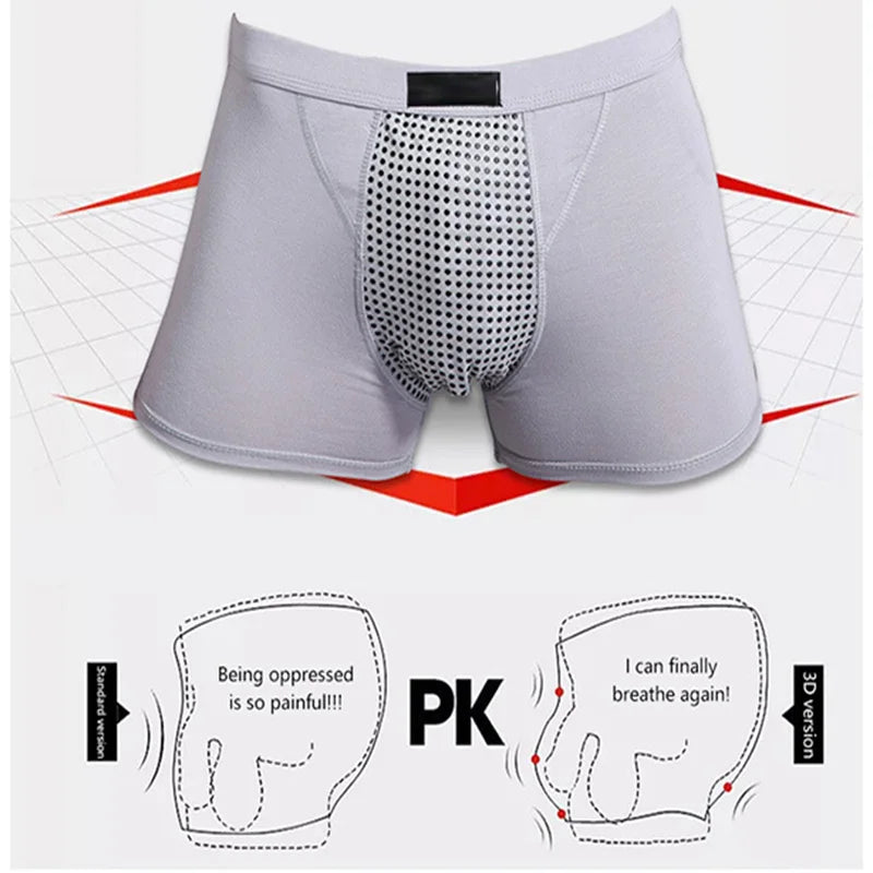 Men's Magnetic Boxer Briefs – 22 Magnets, Breathable L–5XL Magnetic Boxer Briefs SPOT