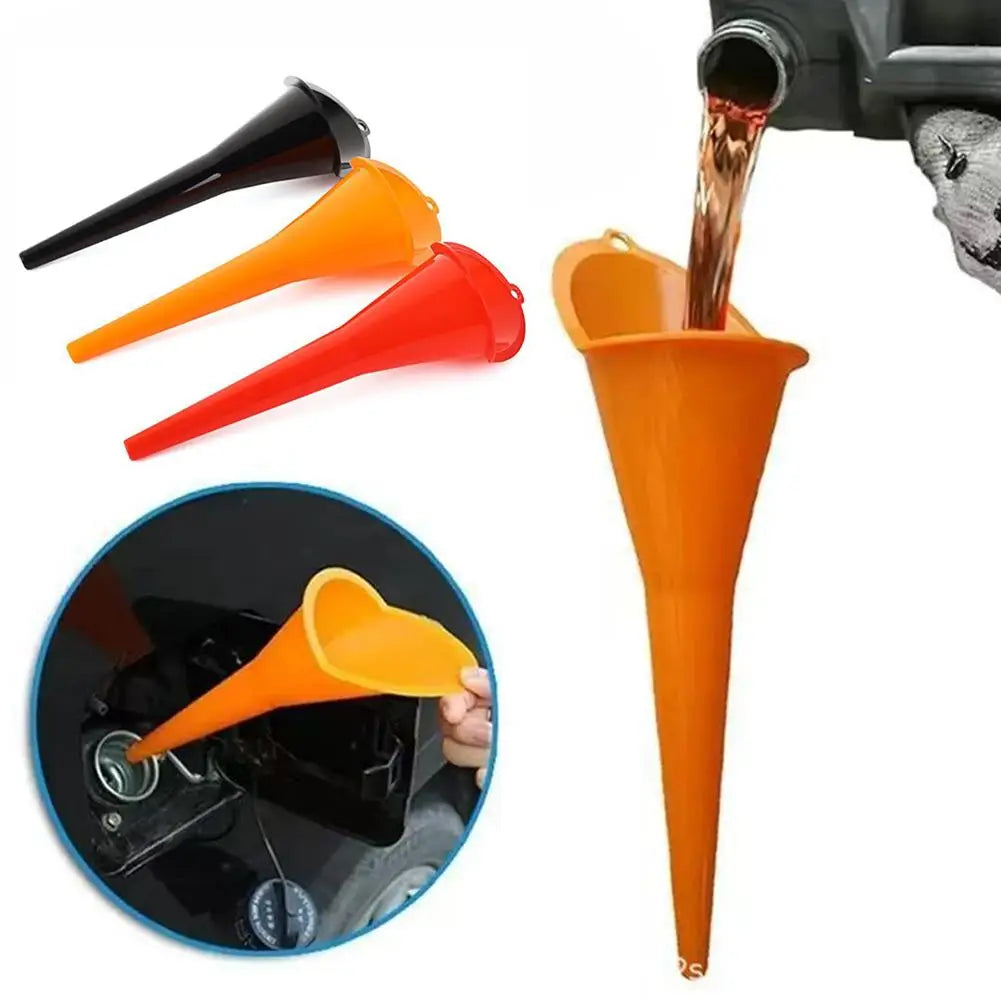 Long Stem Anti-Spill Funnel for Oil, Fuel & Fluid Transfer Automotive Funnel SPOT