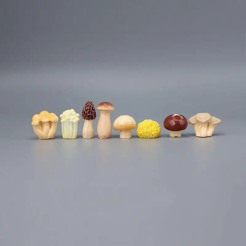 8-Piece Resin Mini Mushroom Fairy Garden Figurines Set Garden Figurine Set SPOT Default Title