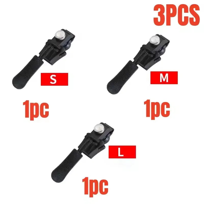 Universal Zipper Repair Kit – Replacement Sliders 3–60 Pcs Zipper Repair Kit SPOT Mixed size--3pcs