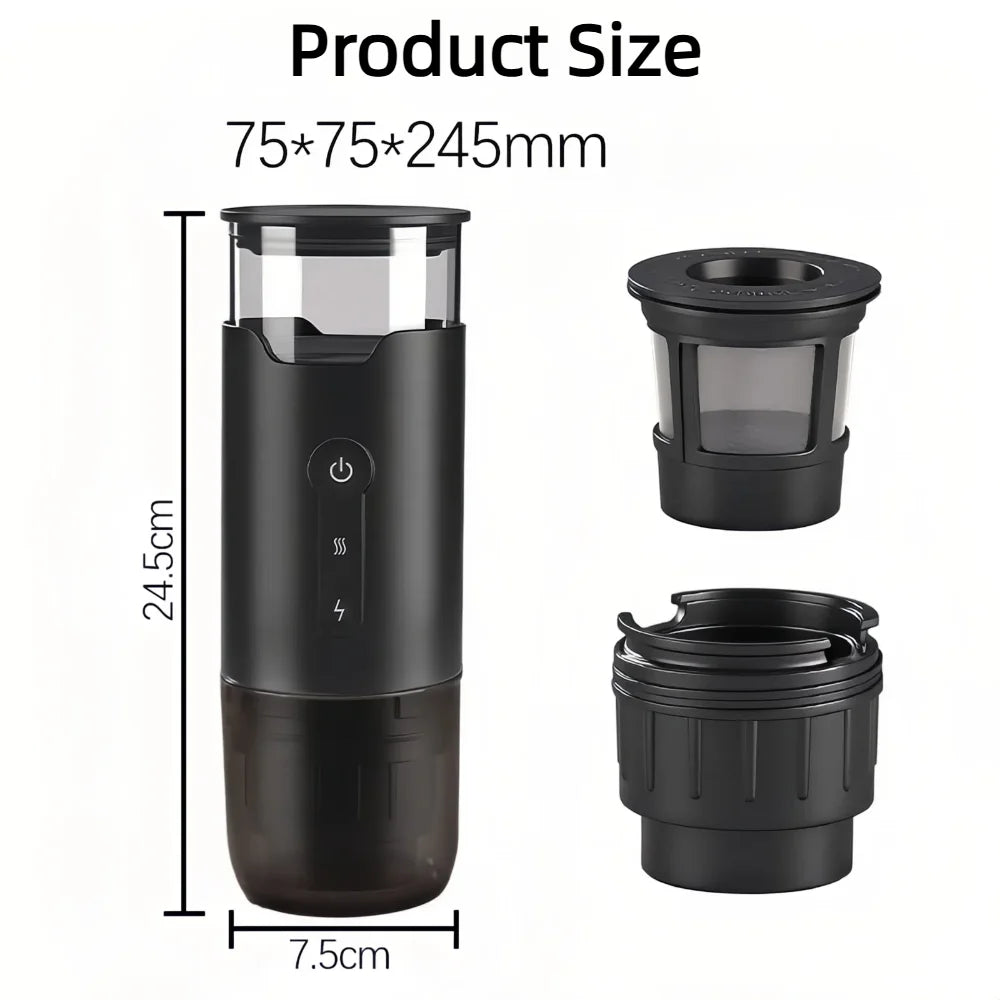 DUTRIEUX 2-in-1 Capsule & Ground Coffee Machine – 8 Bar Capsule Coffee Machine SPOT