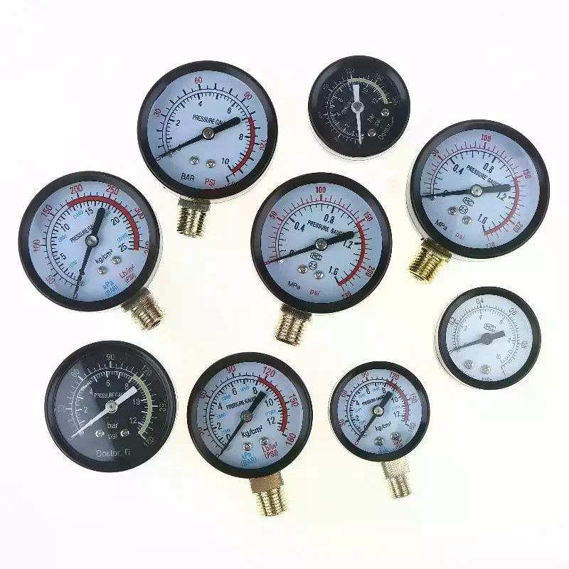 Air Pressure Gauge 0-10/12/25 Bar – Hydraulic DIY Tool Pressure Gauge SPOT