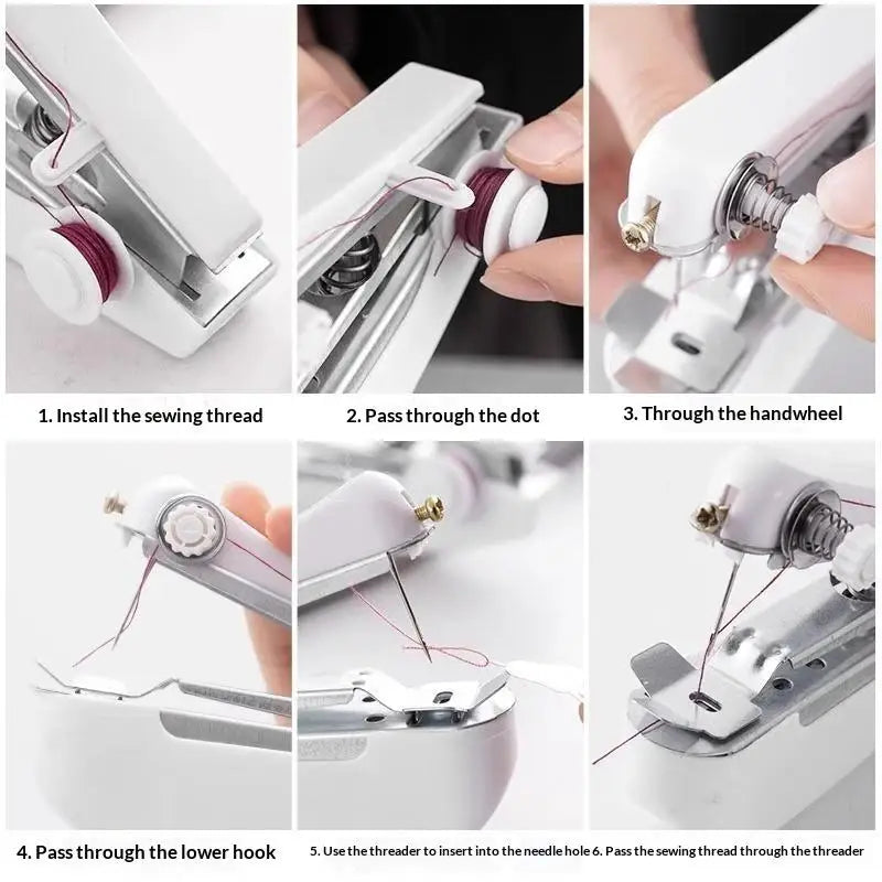 Handheld Mini Sewing Machine – Portable Cordless Mending Tool Handheld Sewing Machine SPOT