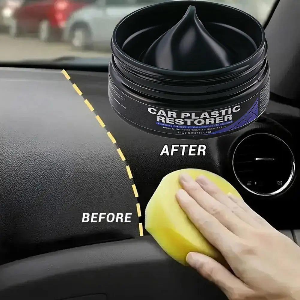 Car Interior Restorer Wax – Dashboard & Plastic Polish Paste Car Interior Polish SPOT