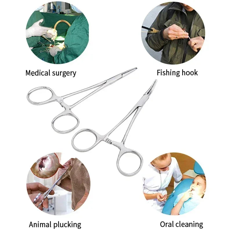 Stainless Steel Locking Hemostat Forceps – Curved & Straight Locking Hemostat Forceps SPOT
