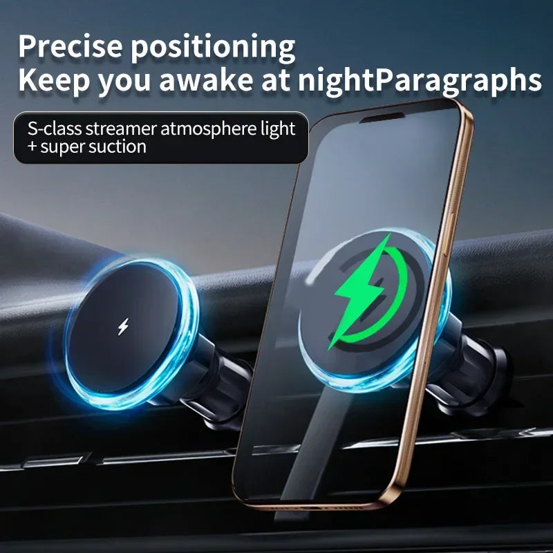 Magnetic Car Wireless Charger & Phone Holder – 15W Fast Charge Car Wireless Charger SPOT