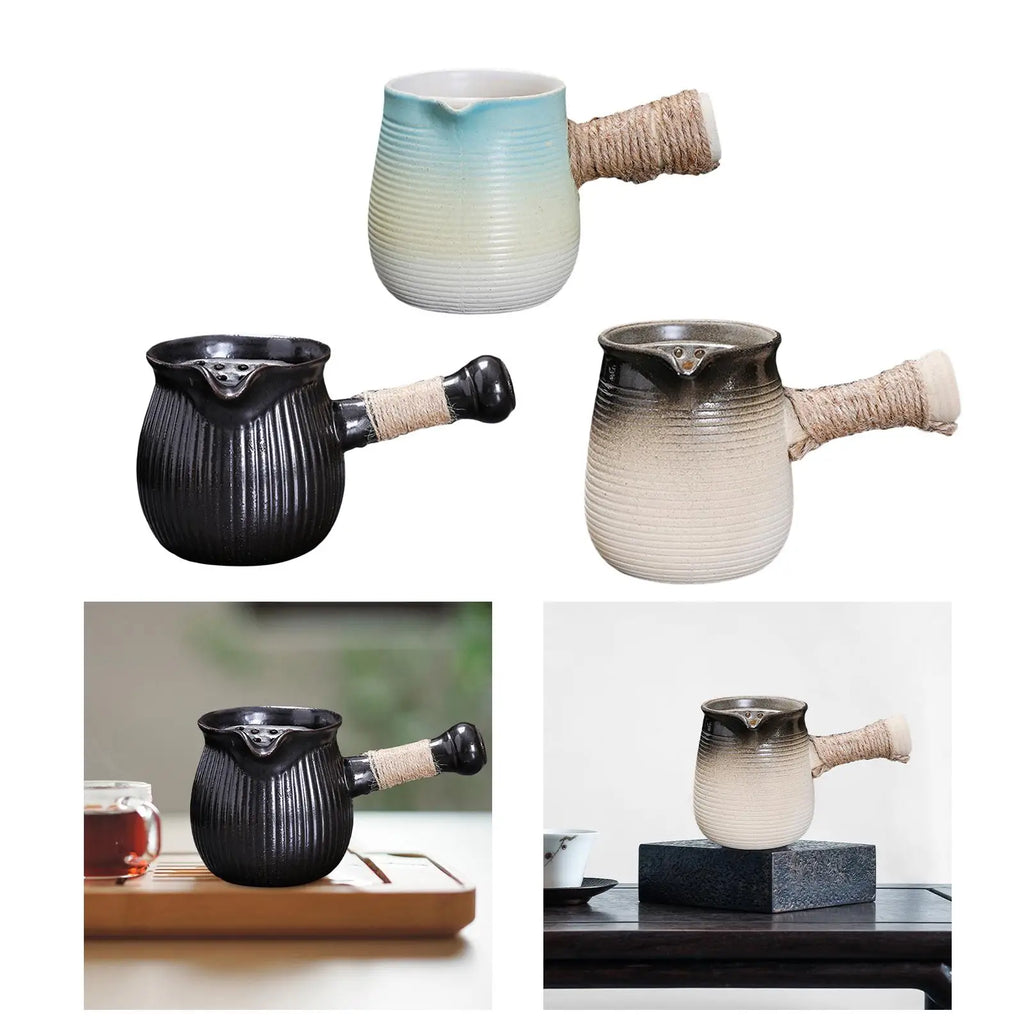 Chinese Ceramic Teapot 500ml – Porcelain Side Handle Tea Kettle Ceramic Teapot SPOT