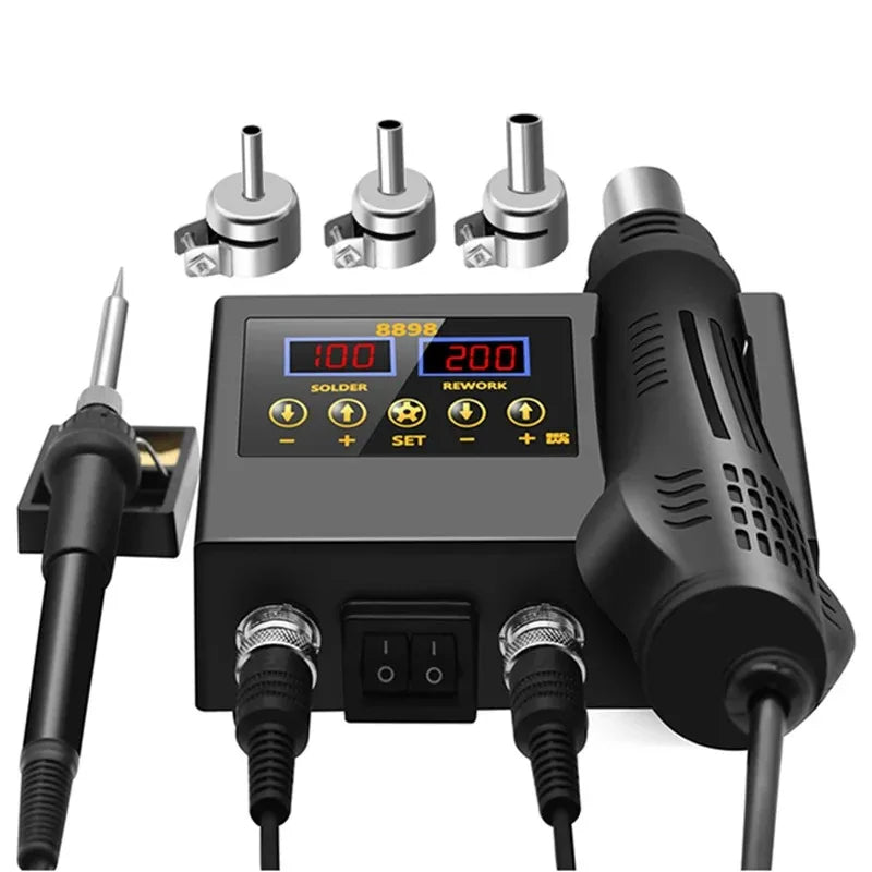 Smart 8898 Soldering Station & Hot Air Gun Rework Kit Soldering Rework Station SPOT