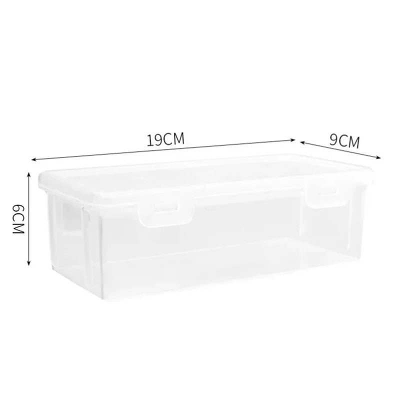Large Transparent Pencil Box – Stackable PP Stationery Organizer Pencil Case Box SPOT
