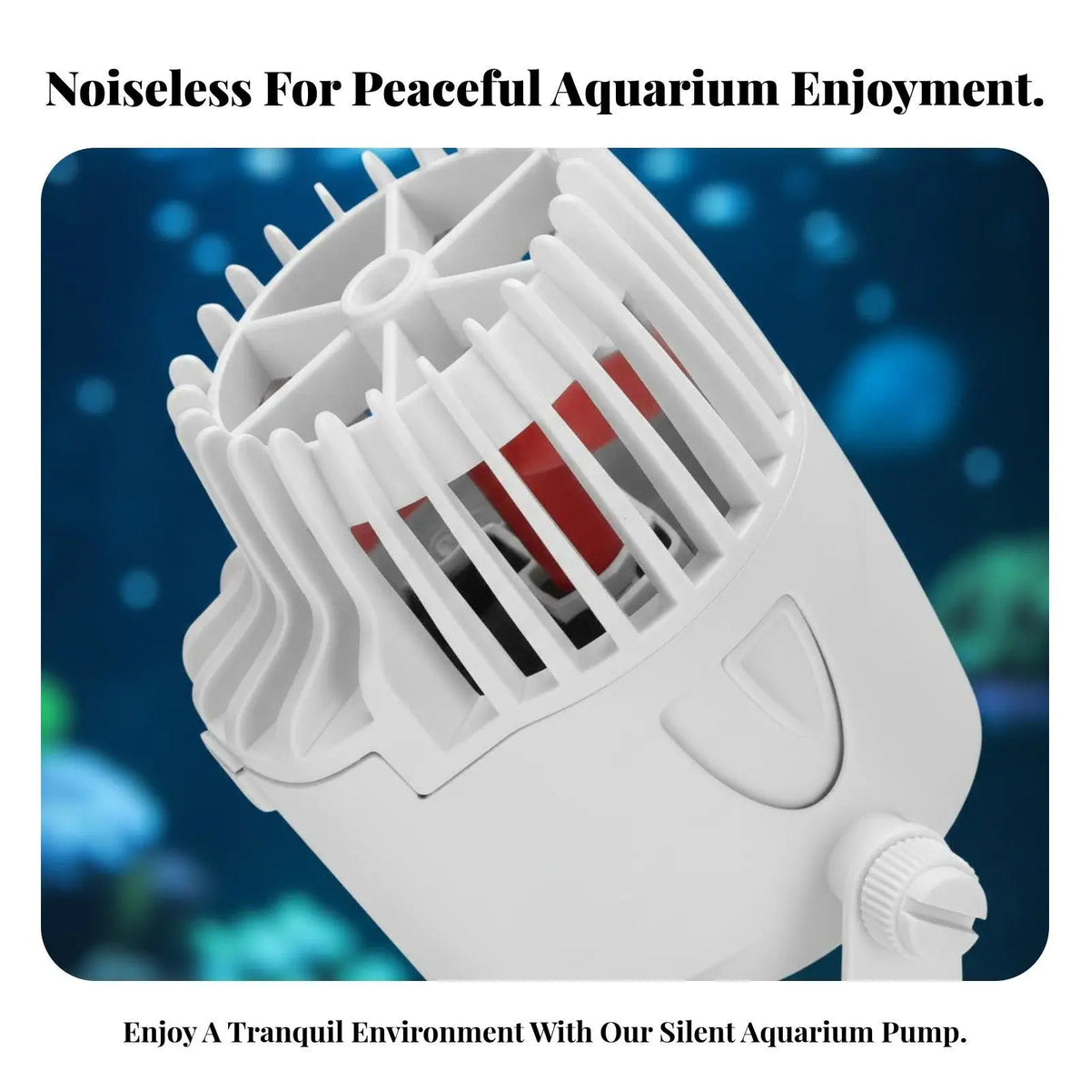 Submersible Aquarium Wave Maker Pump – 360° Suction Cup Mount Aquarium Wave Maker SPOT