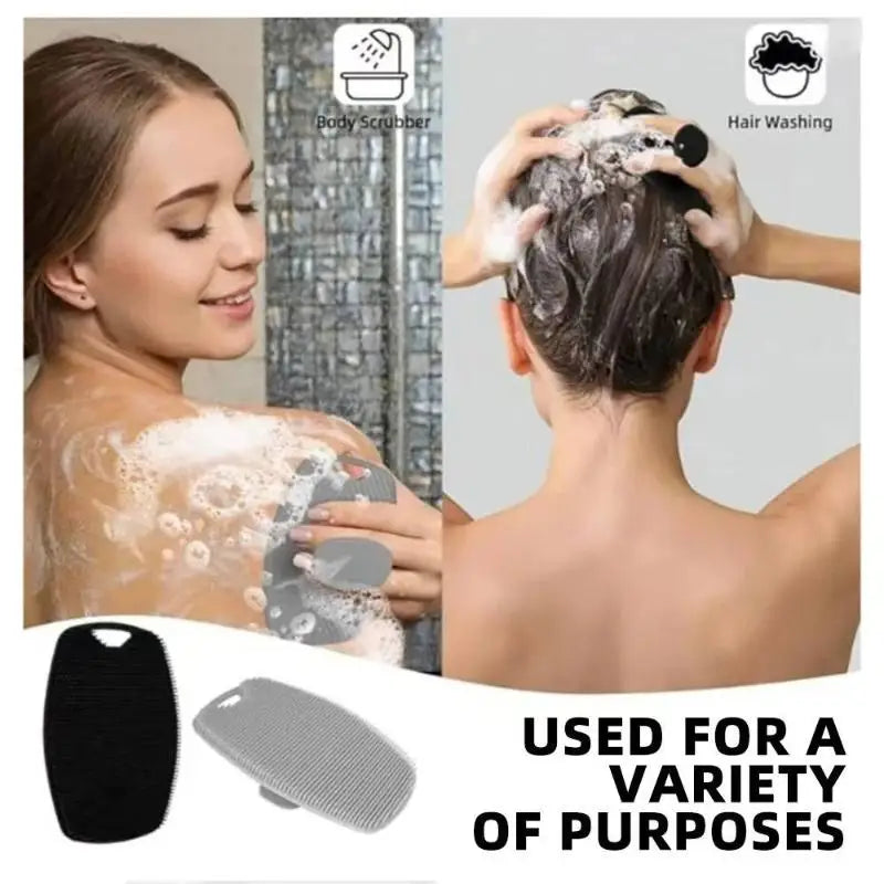 Silicone Bath Brush Soft Body Scrubber & Shower Massager 3-Pack Bath Scrub Brush SPOT