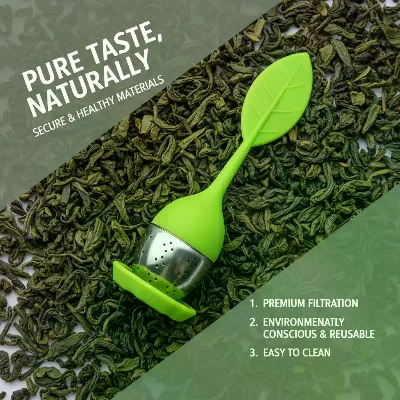 Silicone Loose Leaf Tea Infuser BPA-Free with Drip Tray Tea Infuser SPOT