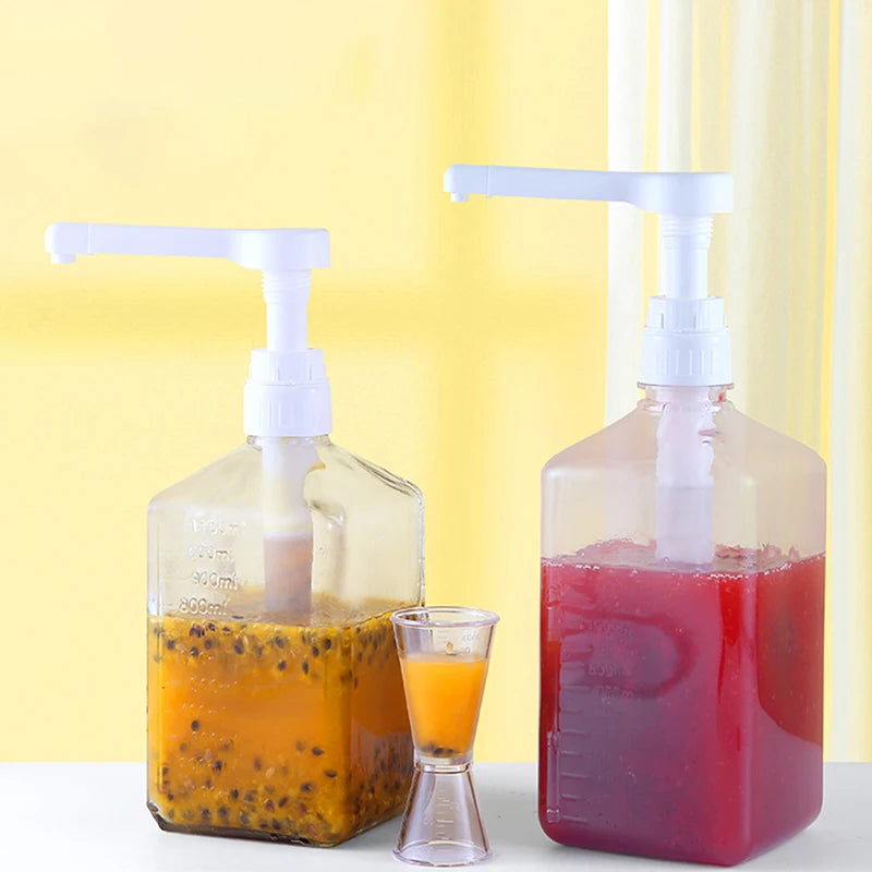 1600ml Syrup & Honey Dispenser Bottle with Pump & Scale Liquid Dispenser Bottle SPOT
