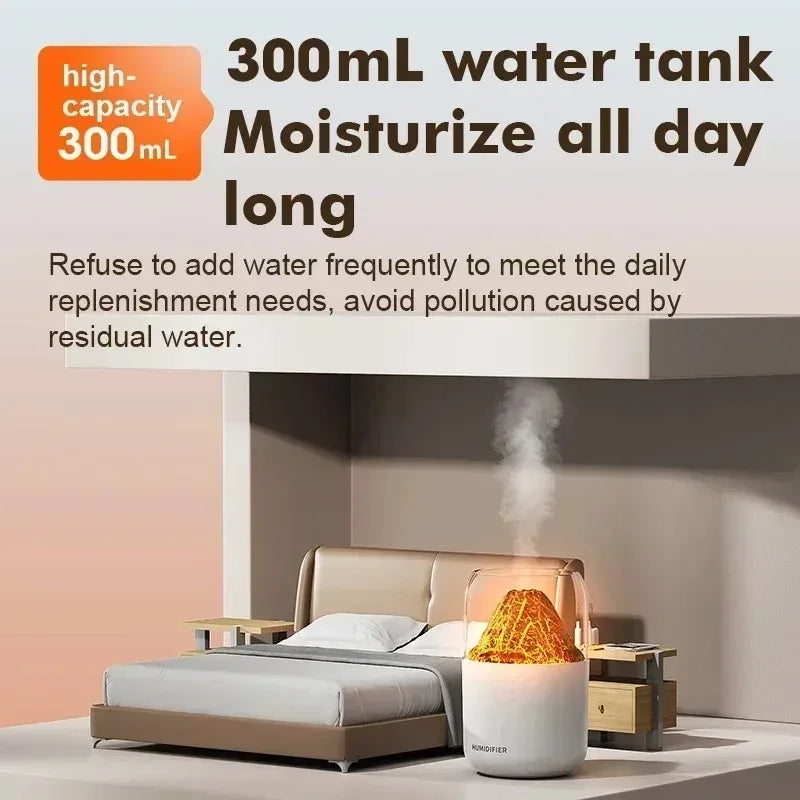 Volcano Cool Mist Humidifier & Aromatherapy Diffuser, 7-Color LED Cool Mist Humidifier SPOT