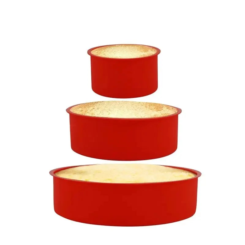 Silicone Round Cake Pan – Nonstick Reusable Baking Mold 4/6/8" Silicone Cake Pan SPOT