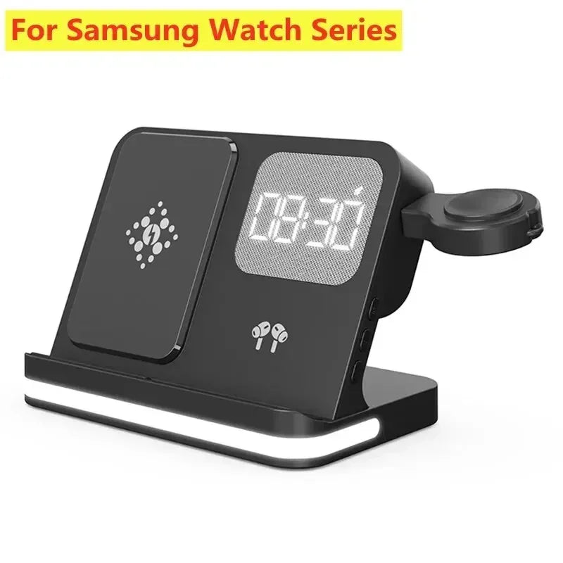 VIKEFON 6-in-1 Wireless Charging Station – iPhone & Samsung Wireless Charging Station SPOT black for samsung