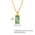 Meaeguet Abalone Shell Pendant Necklace – Waterproof Women Pendant Necklace SPOT PNB-369G02 20 inch-22 inch