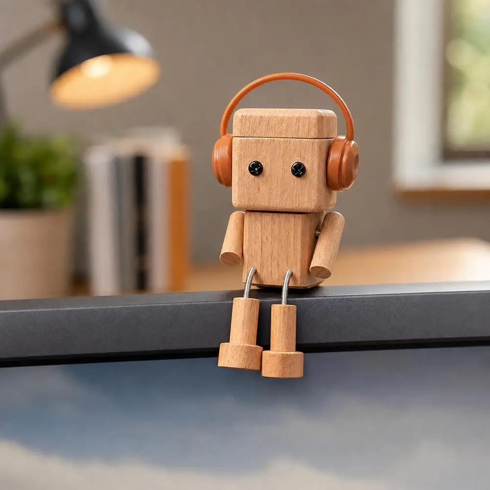 Wood Robot Car Dashboard Ornament & Air Freshener Car Dashboard Ornament SPOT