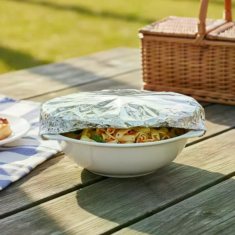150-Pc Aluminum Foil Food Insulation Covers – 6Hr Heat Lock Food Insulation Cover SPOT