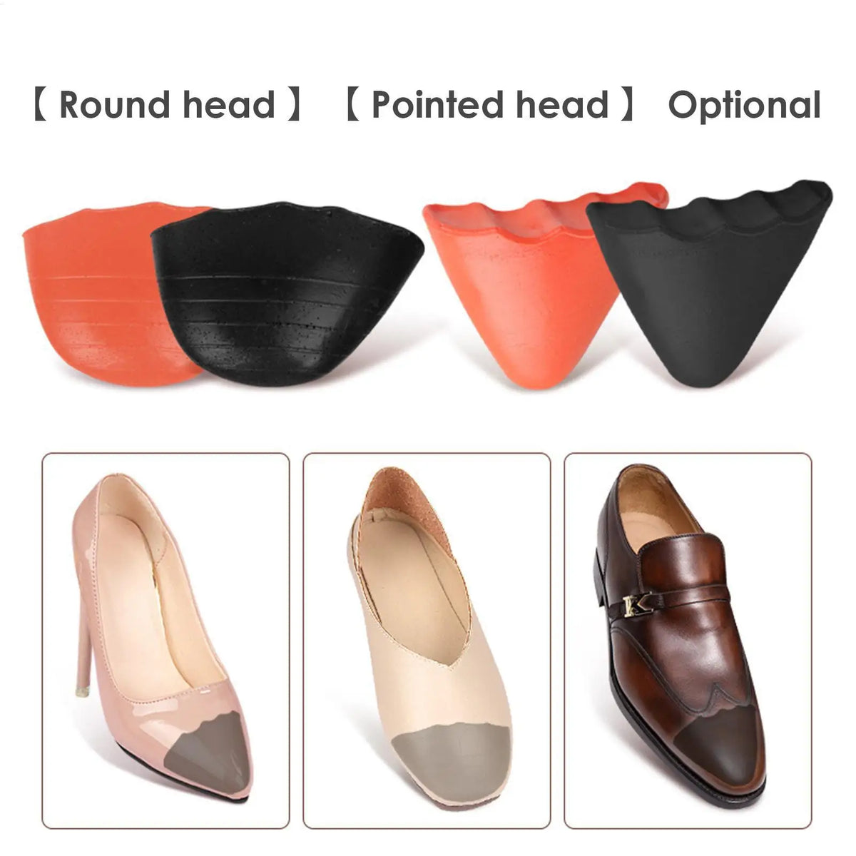 PU Foam Toe Plug Inserts – Cushioned Half Size Shoe Pads Shoe Filler Inserts SPOT