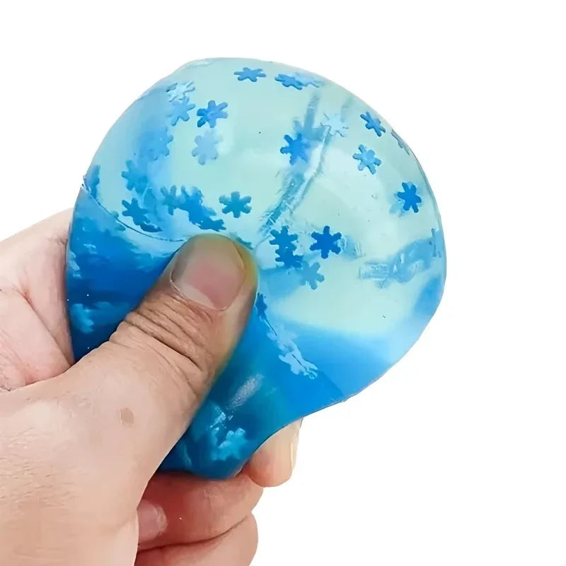 Squishy Snowflake Ice Cube Slow-Rising Sensory Fidget Toy Squishy Fidget Toy SPOT