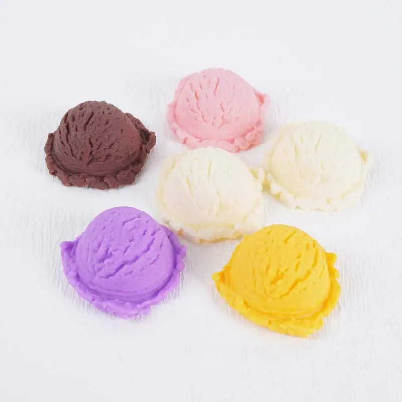 Fake Ice Cream Ball Ornament – Resin Party Decor Photo Prop Decorative Ornament SPOT