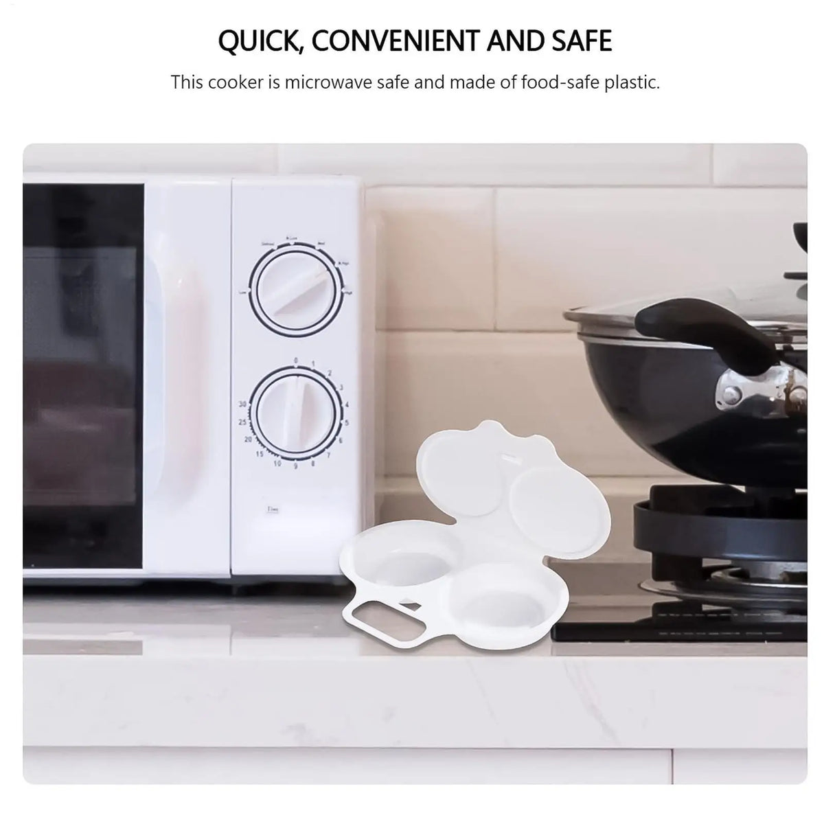 2-Cavity Microwave Egg Poacher – Nonstick Poached Egg Maker Microwave Egg Poacher SPOT