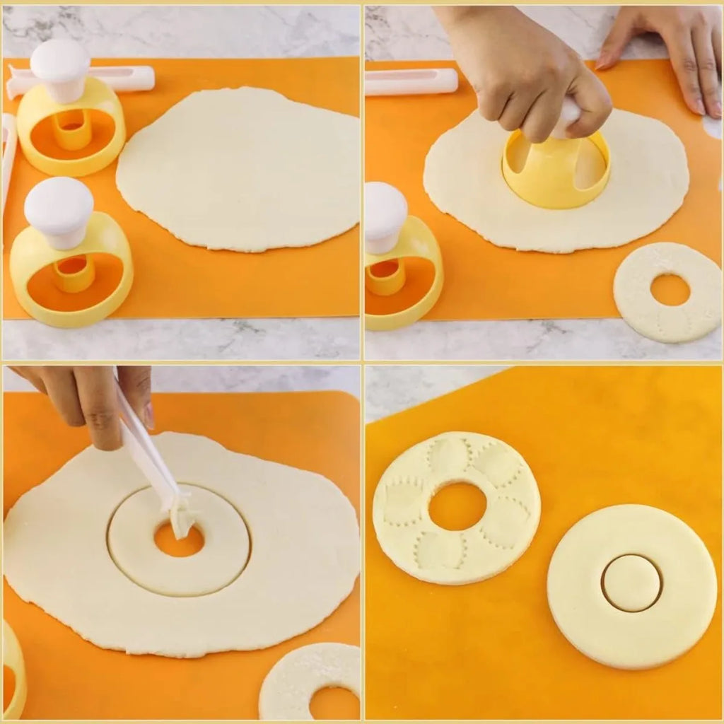 Donut Cutter & Mold Set – Non-Stick Reusable Doughnut Baking Tool Donut Baking Mold SPOT