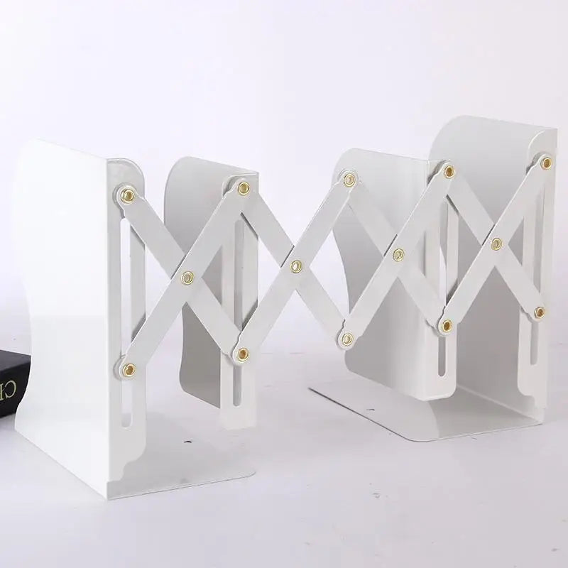 Metal Retractable Book Stand – Adjustable Bookend Organizer Book Stand Organizer SPOT