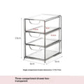 3-Tier Clear Acrylic Drawer Organizer | Desktop Storage Box Acrylic Drawer Organizer SPOT A1