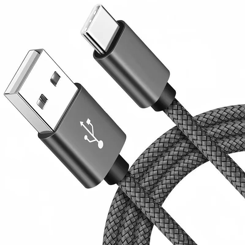 Nylon Braided USB-A to USB-C Fast Charging Cable 1m 2m 3m USB Charging Cable SPOT