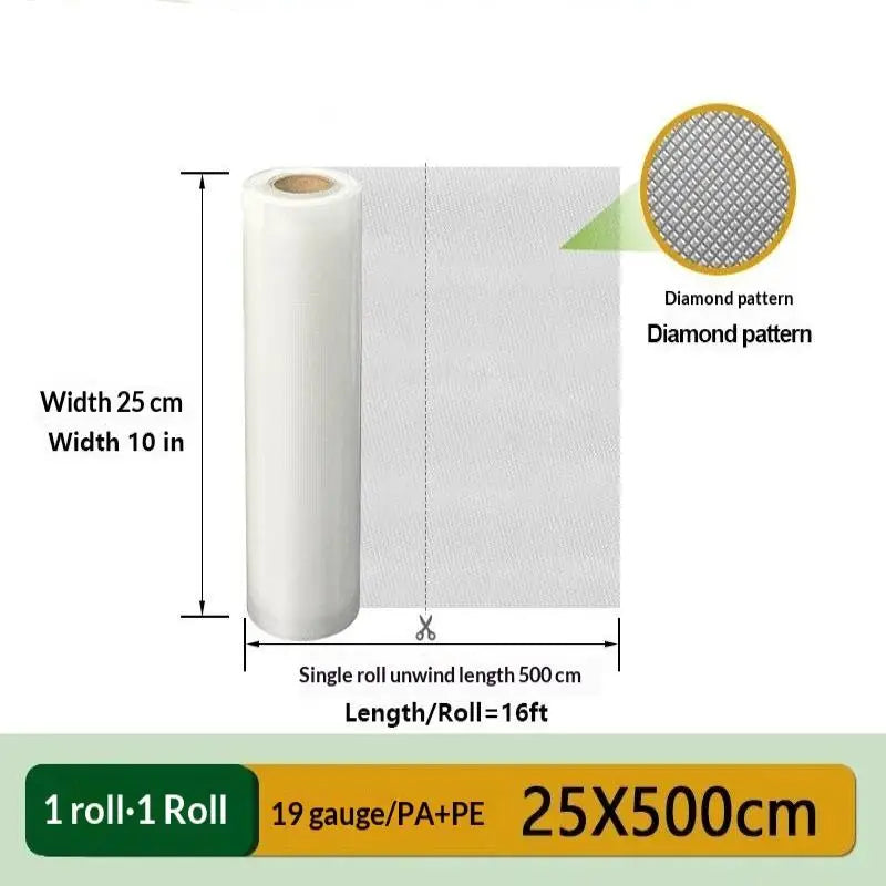Vacuum Sealer Bags Roll – Microwave Safe & Food Grade Food Storage Bags SPOT A9