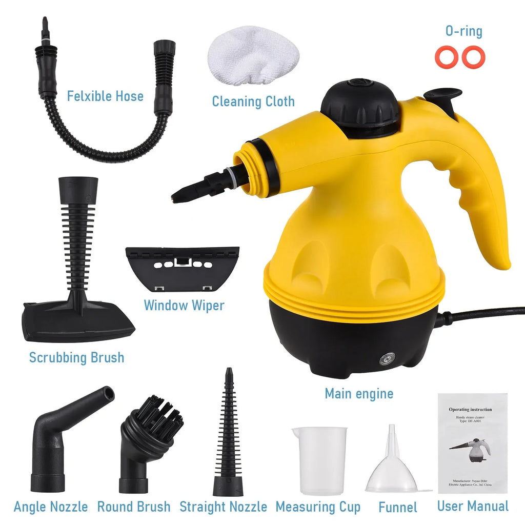 NOCCLILI 2500W Multipurpose Steam Cleaner 220V EU Plug Steam Cleaner SPOT A-EU 100V-240V EU Plug