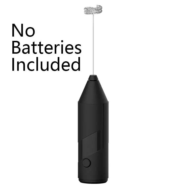 Electric Milk Frother & Coffee Whisk – Mini Handheld Foamer Handheld Milk Frother SPOT black