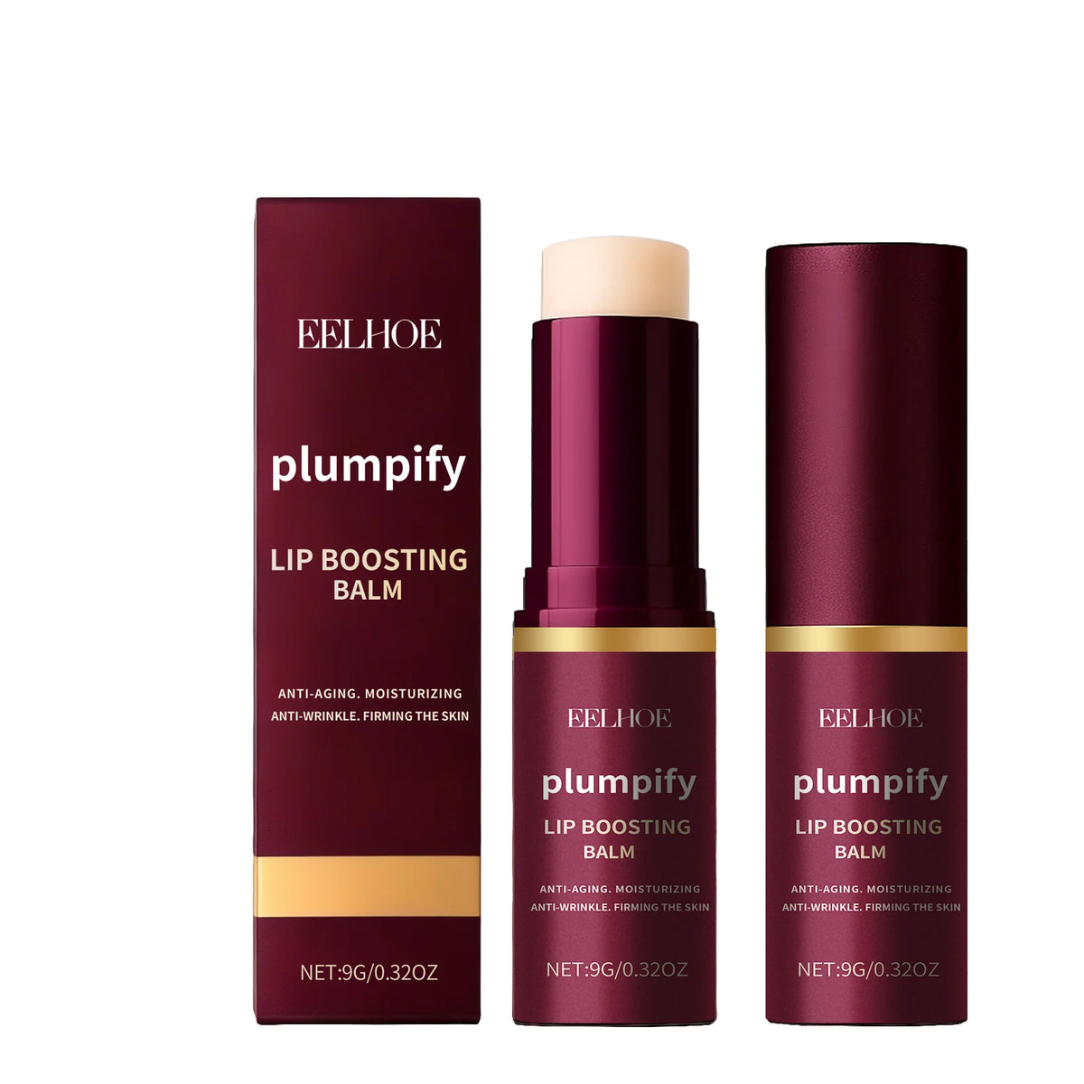 EELHOE Plumpify Lip Balm – Moisturizing & Plumping Lip Care Lip Balm SPOT 9g Boxed