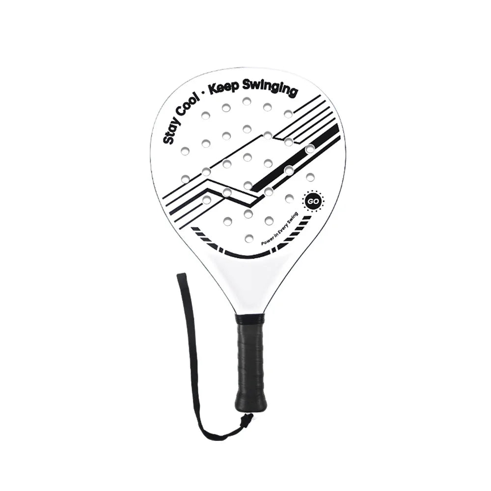 Padel Racket – Carbon Fiber Surface & EVA Foam Core Padel Racket SPOT 1Pc White racket