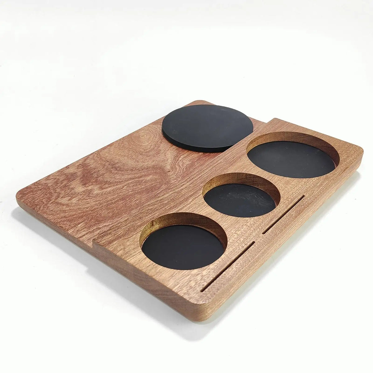 Wooden Espresso Tamper Station Stand & Mat – 51/54/58mm Espresso Tamper Station SPOT