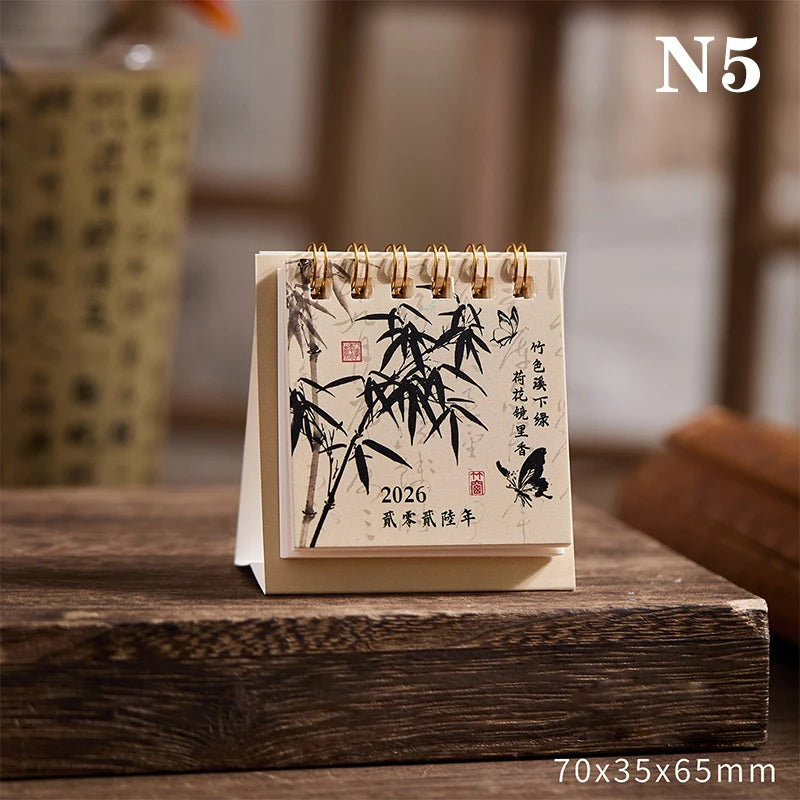 2026 Mini Coil Desk Calendar – Planner & Desktop Decoration Mini Desk Calendar SPOT 5