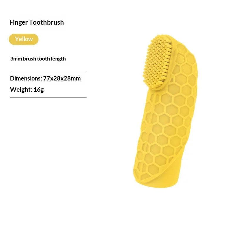 Silicone Pet Finger Toothbrush – Dogs & Cats Dental Care Pet Finger Toothbrush SPOT E