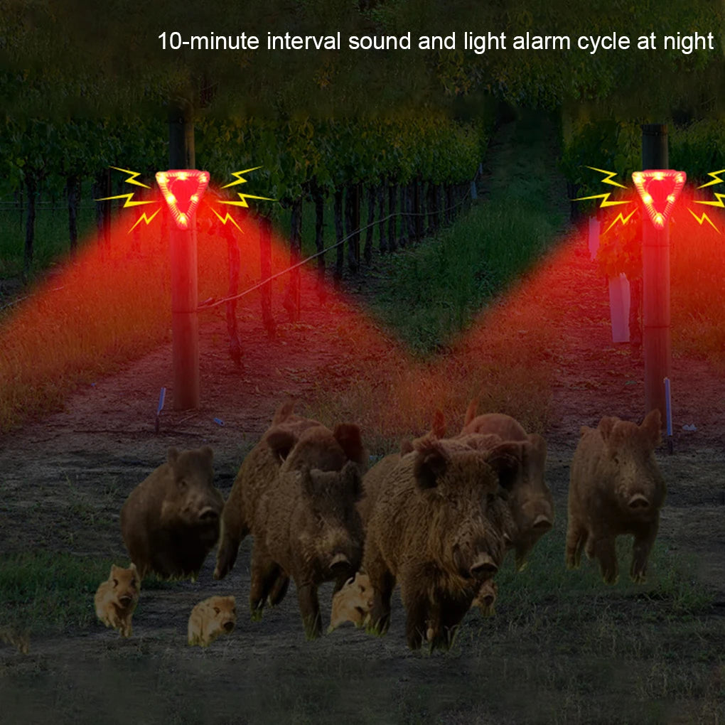 Solar Alarm Light 6 LED IP65 Outdoor Siren & Animal Deterrent Solar Security Alarm SPOT
