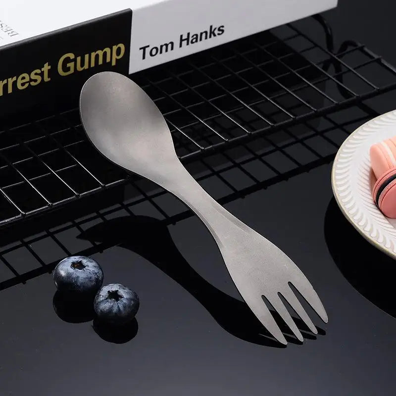 Titanium Camping Spork – Lightweight Fork Spoon for Hiking Camping Spork SPOT