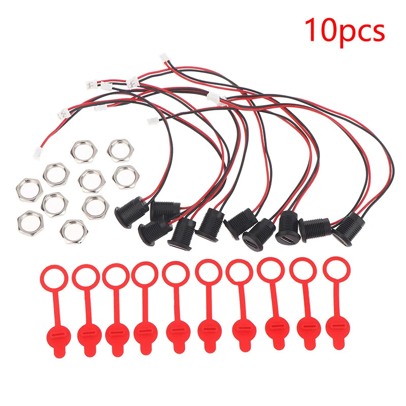 USB Type-C 2-Pin Female Charging Socket 3A – 5/8/10 Pack USB-C Charging Socket SPOT 10Pcs