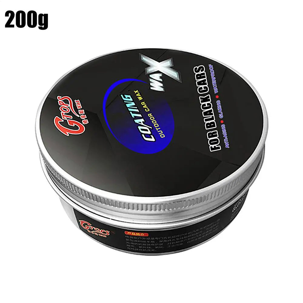 200g Black Car Wax Polish – Crystal Hard Wax for Dark Paint Car Wax Polish SPOT a