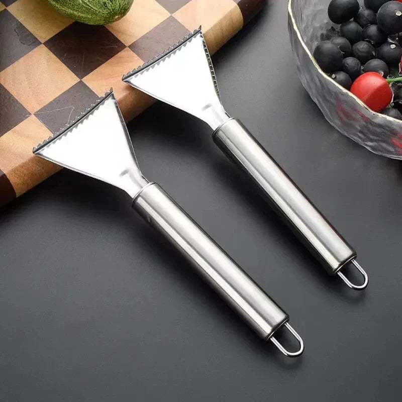 Stainless Steel Fish Scaler & Bone Tweezers Kitchen Tool Fish Scaler Tool SPOT