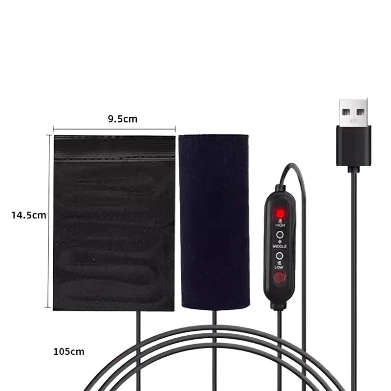 USB Heated Motorcycle Handlebar Covers – 3-Speed Grip Warmer Motorcycle Grip Warmer SPOT
