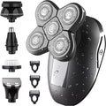 5-in-1 Men's Rotary Electric Shaver – IPX7 USB Rechargeable Electric Shaver SPOT Gold USB Type-C